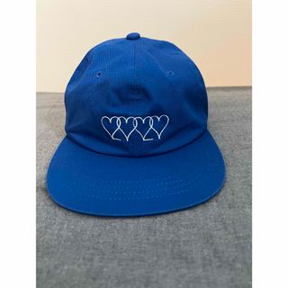 韓国HEIGHTSSEOULハート♡♡♡♡フラットキャップ青ブルー