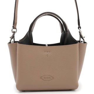 TOD'S - 【極美品】トッズ TOD'S レザー ハンドバッグ ステッチ TOD'S - 【極美品】トッズ TOD'S レザー ハンドバッグ ステッチ