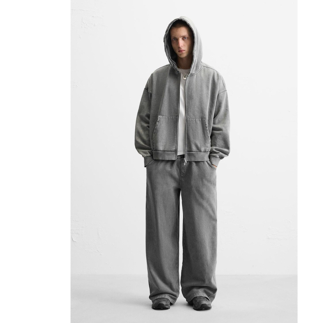 ZARA - ZARA ウォッシュ加工フーディ S新品タグ付きの通販 by ZARA - ZARA ウォッシュ加工フーディ S新品タグ付きの通販 by