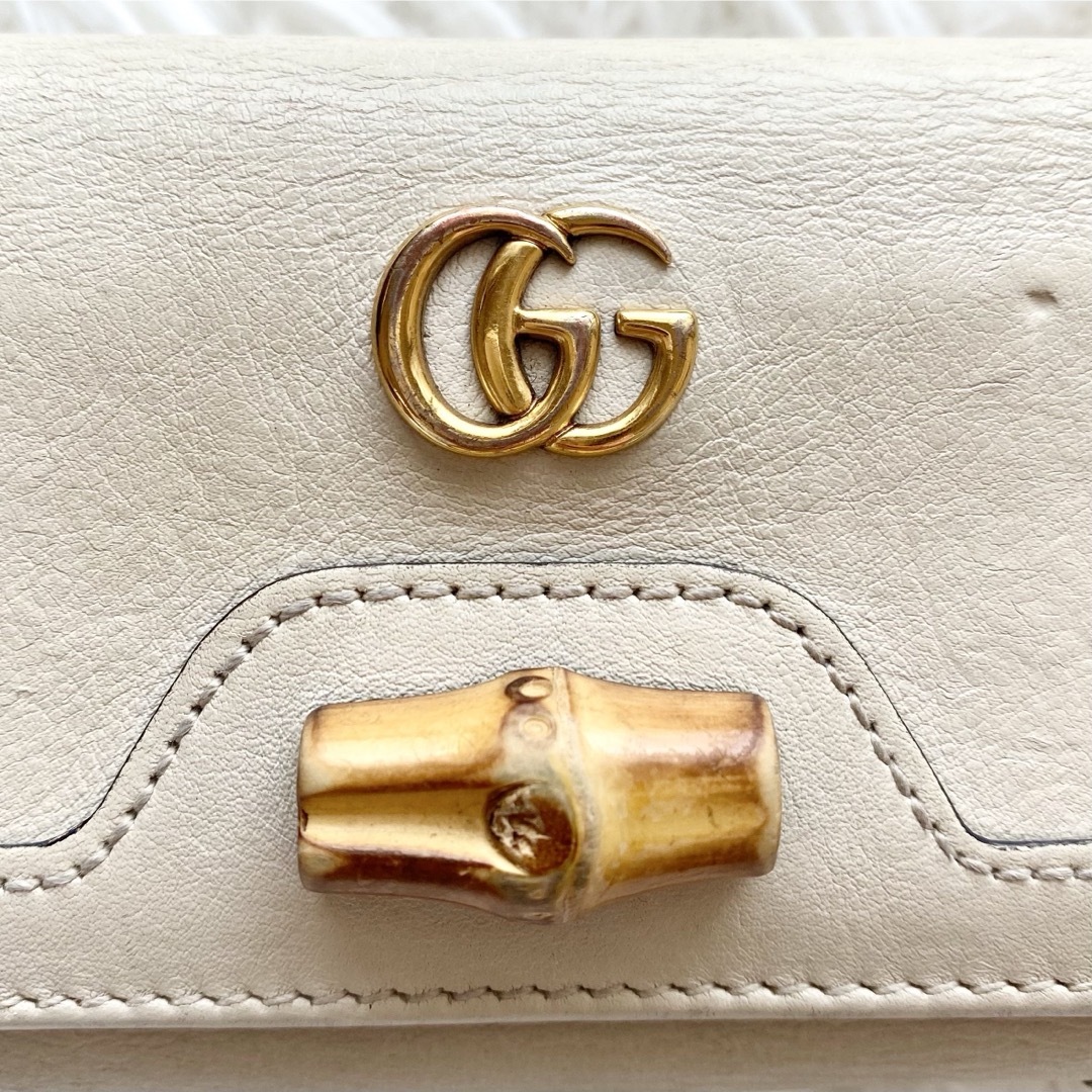 GUCCI - 付属品完備✨現行モデル グッチ 財布 三つ折り ダイアナ GUCCI - 付属品完備✨現行モデル グッチ 財布 三つ折り ダイアナ