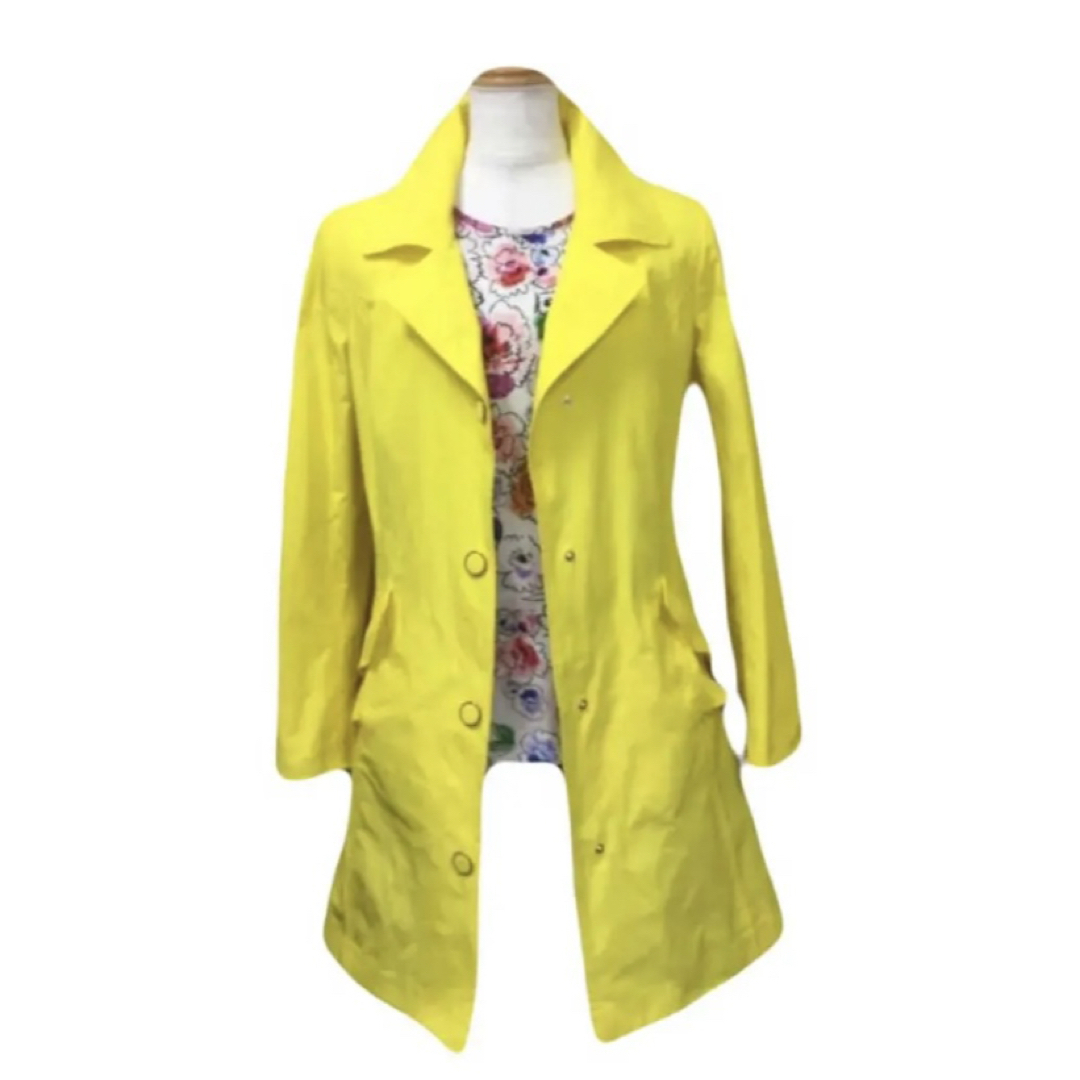 【楽ギフ_のし宛書】 Salco spring coat 42 イタリア製 黄色の通販 by ゆう's shop ジャケット・アウター