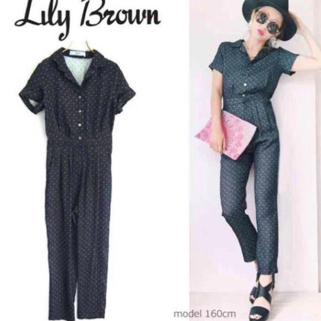 Lily Brown - Lily Brown リリーブラウン ドット柄ロンパースの通販 by ゆな's shop｜リリーブラウンならラクマ