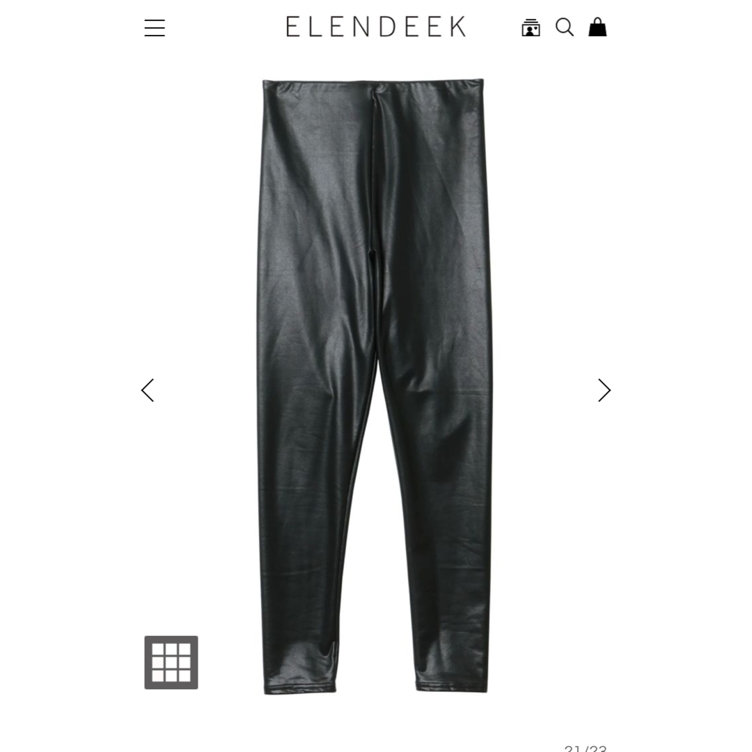 ELENDEEK(エレンディーク)のエレンディーク FAUXレザーレギンス 新品 レディースのレッグウェア(レギンス/スパッツ)の商品写真