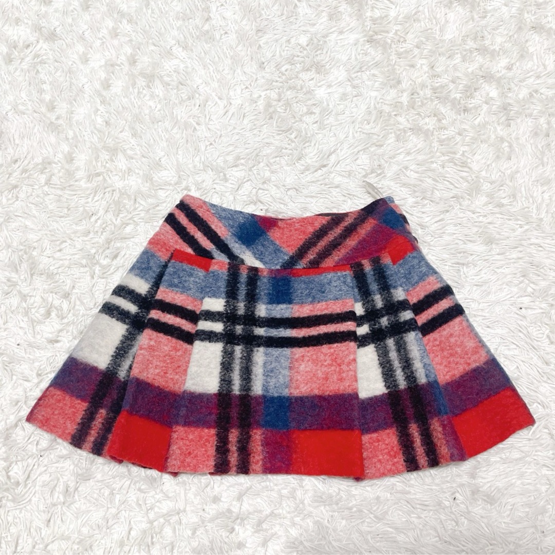 BURBERRY BLUE LABEL ミニスカート チェック ベルト 青 38 BURBERRY BLUE LABEL ミニスカート チェック ベルト 青 38