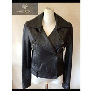 BEAUTY&YOUTH UNITED ARROWS - 牛革MA-1美品◇ユナイテッド BEAUTY&YOUTH UNITED ARROWS - 牛革MA-1美品◇ユナイテッド