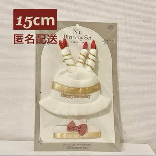スリーコインズ(3COINS)の3coins 新品未使用 匿名配送バースデーハットぬいぐるみ 15cm(その他)