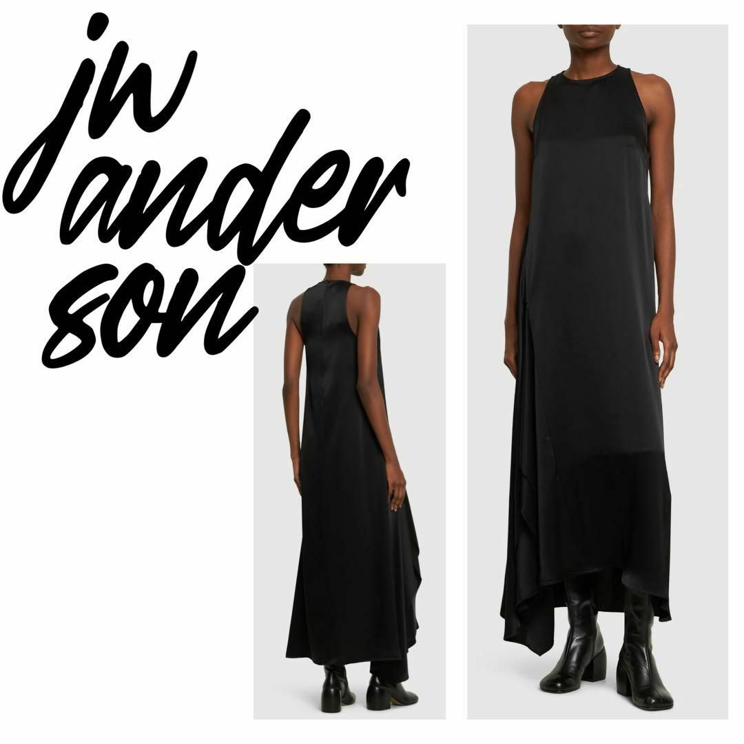 定価14.8万】JW Andersonドレープ サテン ドレス ワンピース 定価14.8万】JW Andersonドレープ サテン ドレス ワンピース