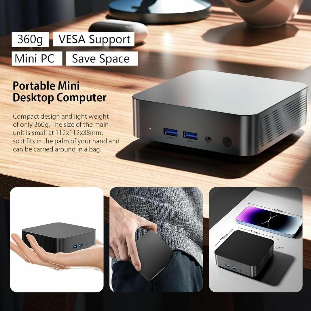 miniPC ミニPC 第12世代インテルAlder Lake N100 T9