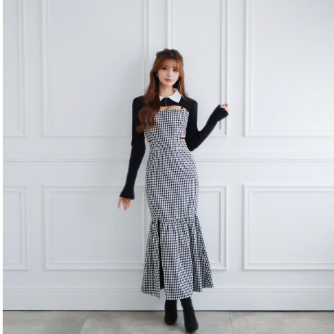 Randy Houndstooth ensemble Mサイズ
