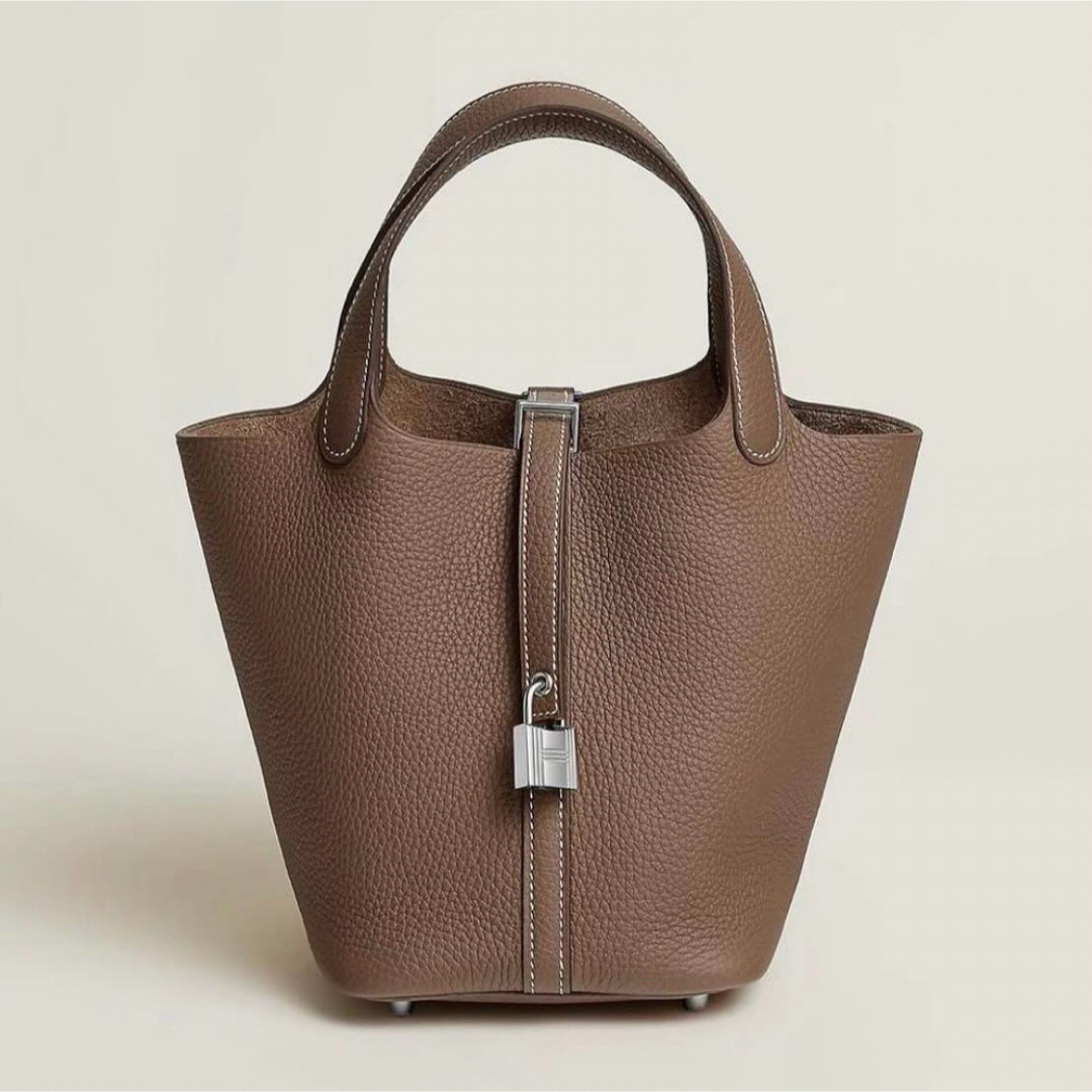 HERMES - 【新品未使用】エルメス　ピコタンロック　PM 18 エトゥープ　シルバー金具