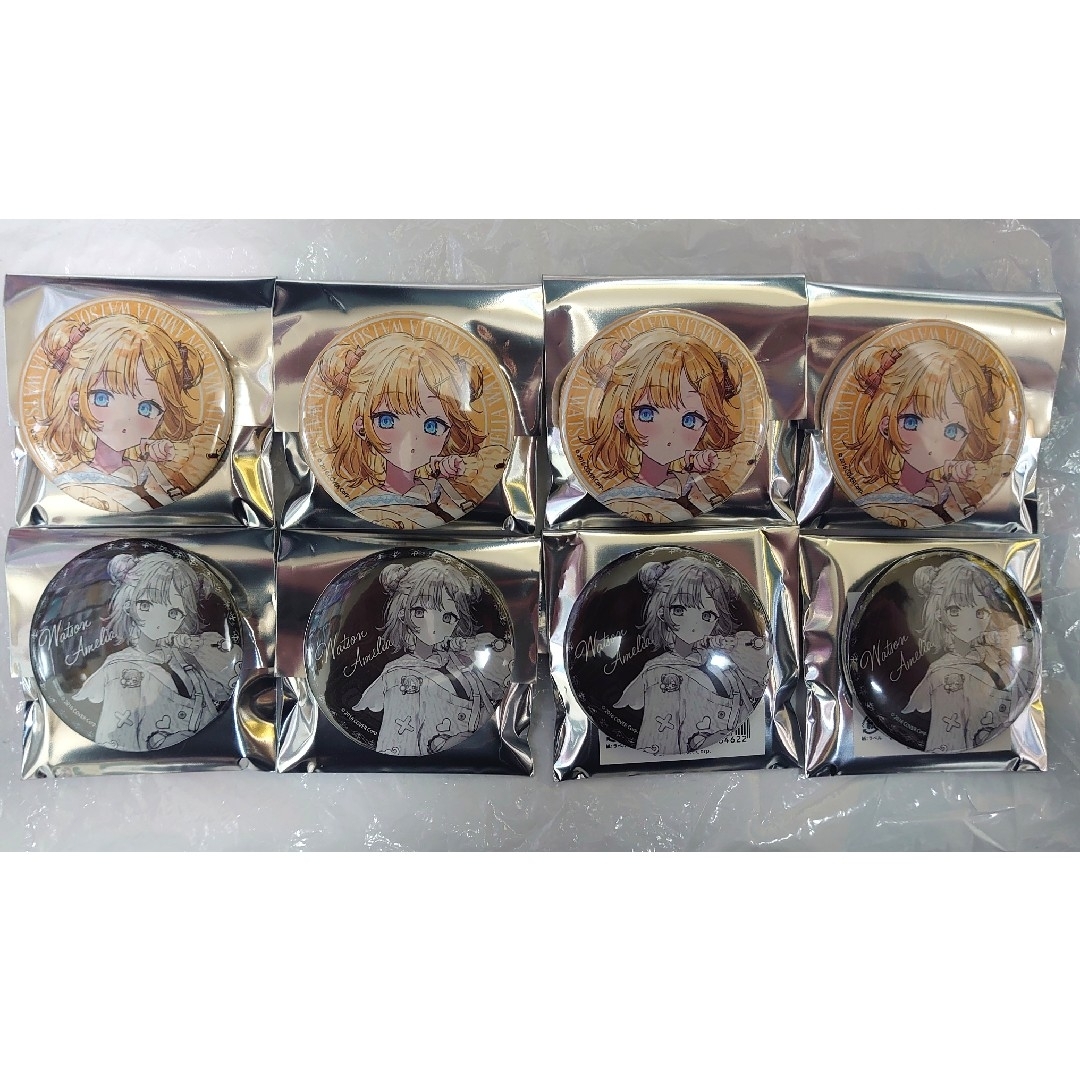 AVIOT VTuber POP UP SHOP ワトソン・アメリア 缶バッジ エンタメ/ホビーのおもちゃ/ぬいぐるみ(キャラクターグッズ)の商品写真