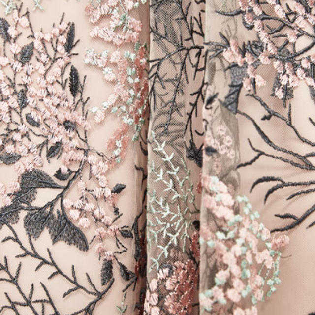 新品♡ZARA ザラ 花柄 フラワー 刺繍 チュール スカート 3