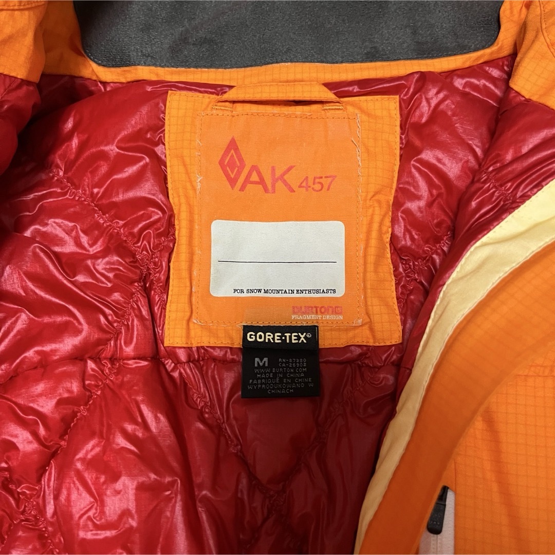 レビュー高評価の商品 AK457 - 最高級 BURTON バートン AK457 ダウン オレンジ 希少 スノーボード