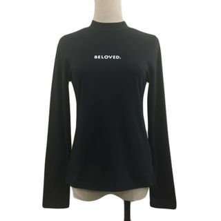 アズールバイマウジー(AZUL by moussy)のアズールバイマウジー カットソー Tシャツ プルオーバー 長袖 M 黒(カットソー(長袖/七分))