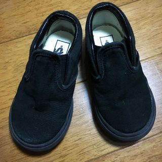 ヴァンズ(VANS)のVANS 黒スリッポン 14(スリッポン)