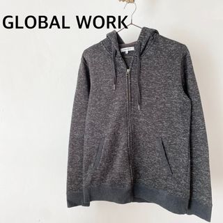 グローバルワーク(GLOBAL WORK)のグローバルワーク　グレー系　フード付アウター　パーカー　M(パーカー)