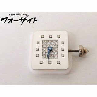 ショーメ 文字盤 ■ ダイヤ入り シルバー スクエア レディース クォーツ ムーブメント 時計 CHAUMET □2E 7A(腕時計)