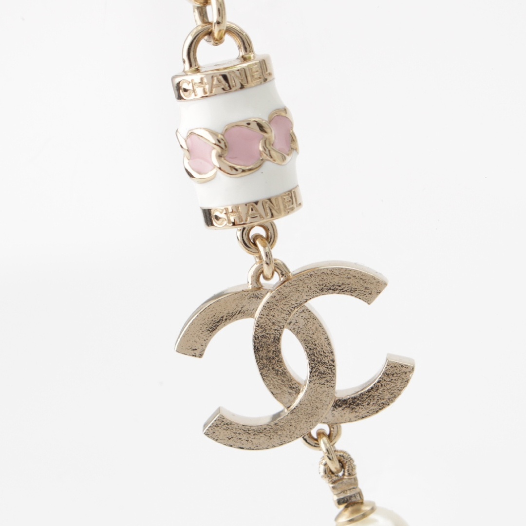 CHANEL - シャネル I24B ココマーク パール ネックレス CHANEL - シャネル I24B ココマーク パール ネックレス