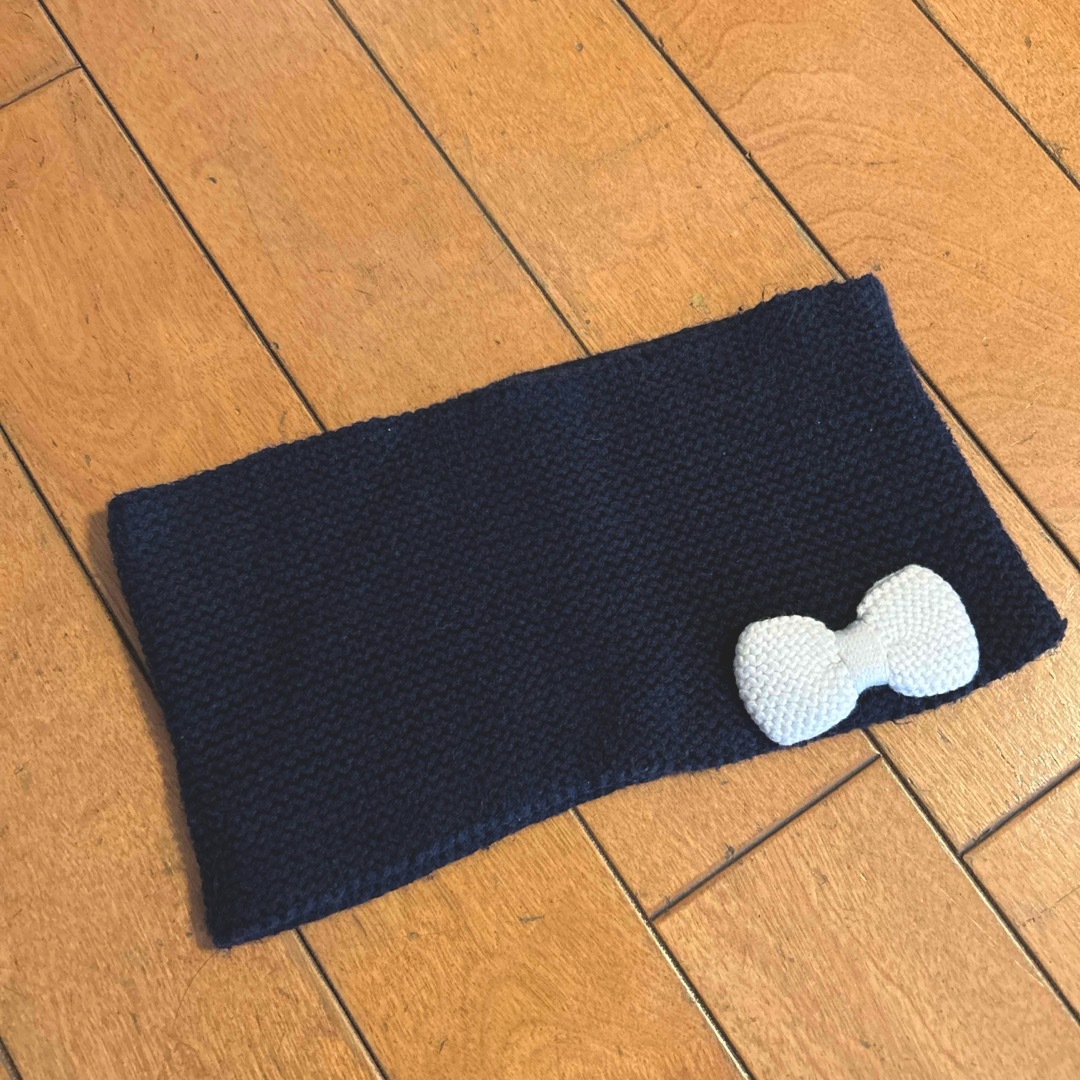 Jacadi(ジャカディ)のjacadi*ネックウォーマー紺 キッズ/ベビー/マタニティのこども用ファッション小物(マフラー/ストール)の商品写真