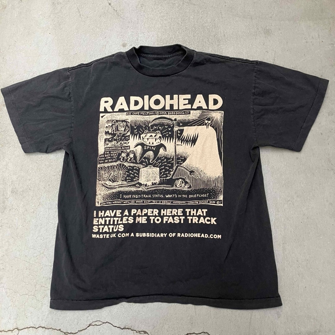 90s Radiohead レディオヘッド Tシャツ リンガー 半袖 バンド ロック イギリス 古着 古着屋 埼玉 ストリート オンライン 通販  アメカジ ビンテージ 2404091 | 古着屋BUYER'S バイヤーズ【古着買取受付中】