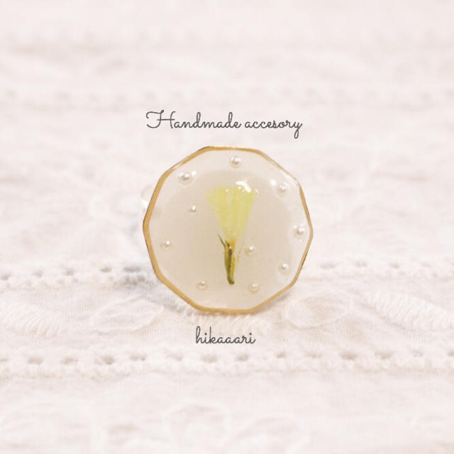 flower(フラワー)のhandmade ring ⑥ ハンドメイドのアクセサリー(リング)の商品写真