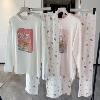 gelato pique - ジェラピケ2021福袋 牛柄ルームウェア(上下 gelato pique - ジェラピケ2021福袋 牛柄ルームウェア(上下
