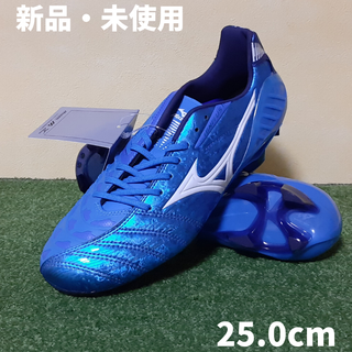 ミズノ(MIZUNO)のミズノ サッカースパイク ウェーブ イグニタス 3 SL（ブルー×ホワイト）(シューズ)
