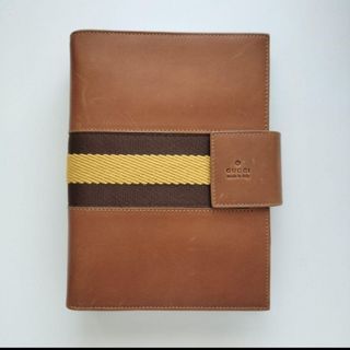 GUCCI - 美品 グッチ システム手帳MM 6穴 シマ ブラック 黒 中古 GUCCI - 美品 グッチ システム手帳MM 6穴 シマ ブラック 黒 中古