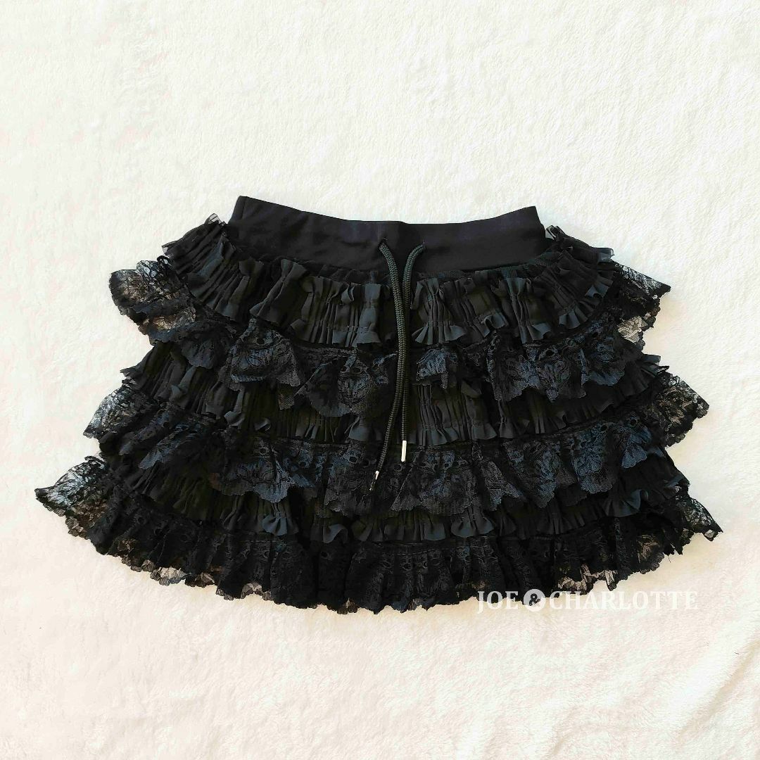 ダーリッチ darich ボリュームレースフレアミニスカート BLK FREE ダーリッチ darich ボリュームレースフレアミニスカート BLK FREE
