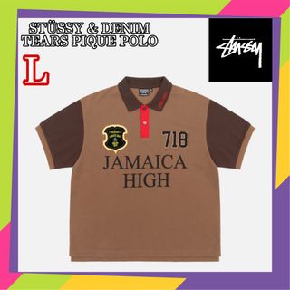 STUSSY - 【STUSSY】ステューシー 総柄 ポロシャツ /Lサイズの STUSSY - 【STUSSY】ステューシー 総柄 ポロシャツ /Lサイズの