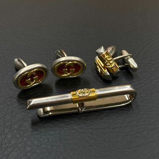 GUCCI - GUCCI グッチ インター ロッキング ネクタイピン GUCCI - GUCCI グッチ インター ロッキング ネクタイピン