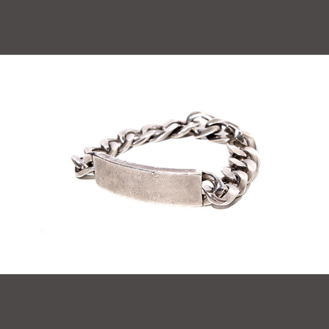 メゾンマルジェラ ID BRACELET シルバー プレート ブレスレット メゾンマルジェラ ID BRACELET シルバー プレート ブレスレット