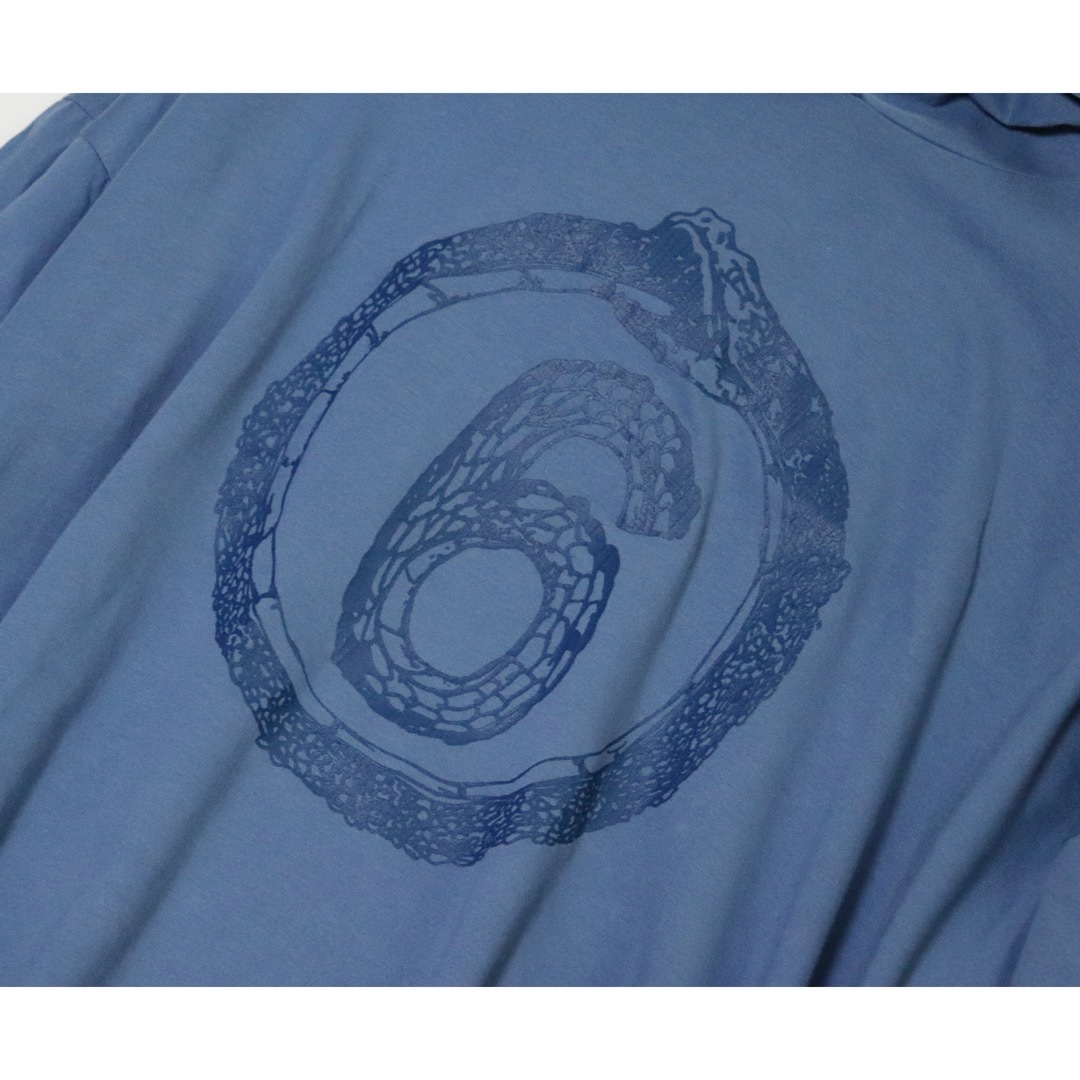 Maison Margiela（旧Maison Martin Margiela） - 《MM6メゾン マルジェラ》新品 ビッグ6ロゴ ロング丈フーディ パーカー L