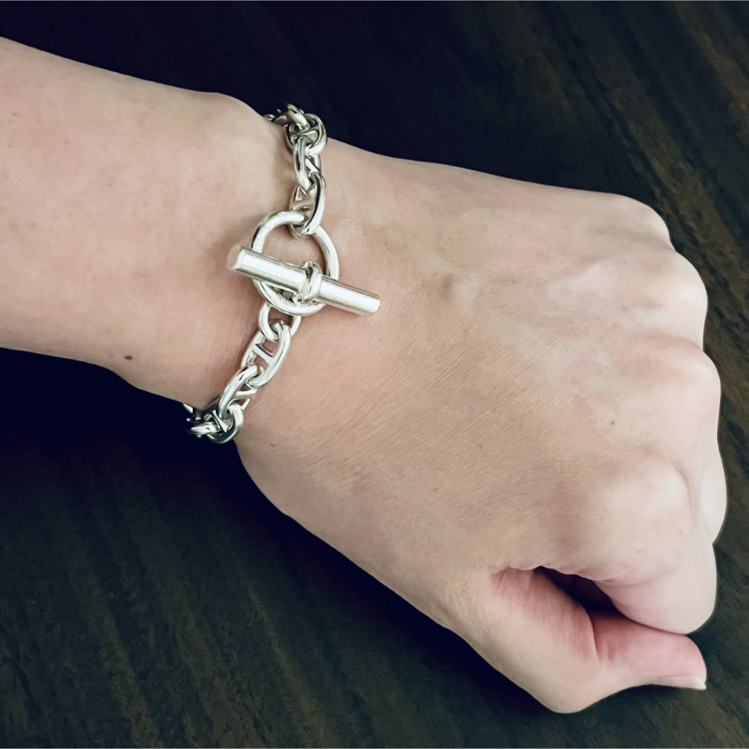 HERMES - ヴィンテージ エルメス シェーヌダンクル ブレスレット HERMES - ヴィンテージ エルメス シェーヌダンクル ブレスレット