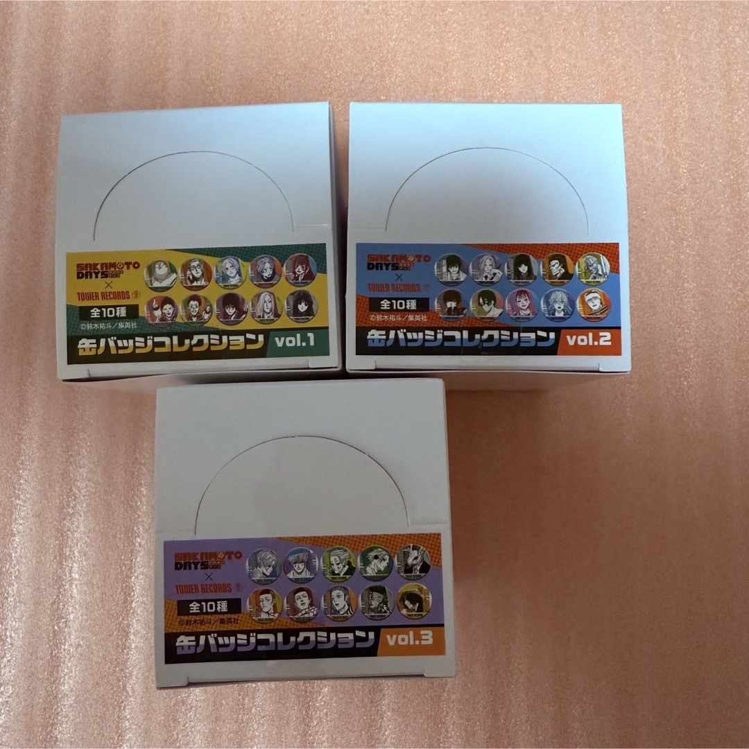 SAKAMOTO DAYS タワレコ 原画展 缶バッジ box シン 南雲 坂本 エンタメ/ホビーのアニメグッズ(バッジ/ピンバッジ)の商品写真