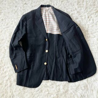 HERMES - 希少 最高級 HERMES 紺ブレザー テーラードジャケット HERMES - 希少 最高級 HERMES 紺ブレザー テーラードジャケット