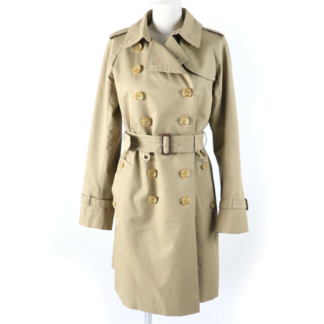極美品☆Aquascutum mastermind JAPAN  アクアスキュータムロンドン マスターマインドジャパン 08AW ART CONVENIENCE STORE 伊勢丹 コラボ 別注 限定 カシミヤ混 ウールライナー付 トレンチコート ベージュ 8 日本製 正規品 レディース 定価199,500円