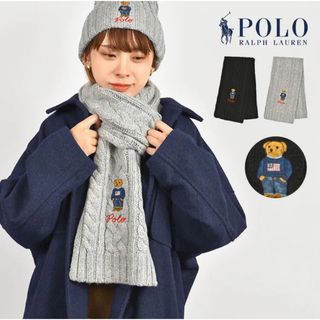 POLO RALPH LAUREN - ポロ ラルフローレン フリンジ マフラー POLO RALPH LAUREN - ポロ ラルフローレン フリンジ マフラー