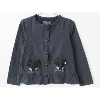 アナスイ(ANNA SUI)の【春物 新入荷!】[アナスイ/ANNA SUI]120cm カーディガン/ボレロ 紺【中古】子供服 キッズ kids 女の子 春秋 tops 412052(カーディガン)