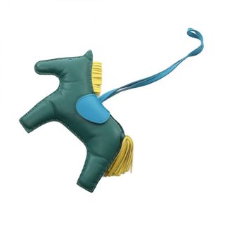 エルメス(HERMES)のエルメス HERMES ロデオGM チャーム アクセサリー レザー アニョーミロ アニョーミロ レディース グリーン系 / ブルー系 / ライム ブルーザンジバル 【中古】(チャーム)