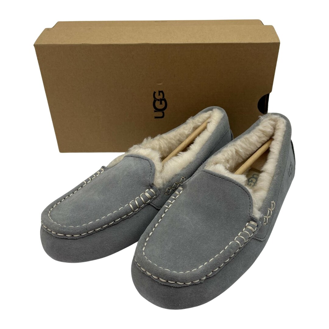 UGG アンスレー 24cm 下りる ライトグレー モカシン アグ UGG アンスレー 24cm 下りる ライトグレー モカシン アグ