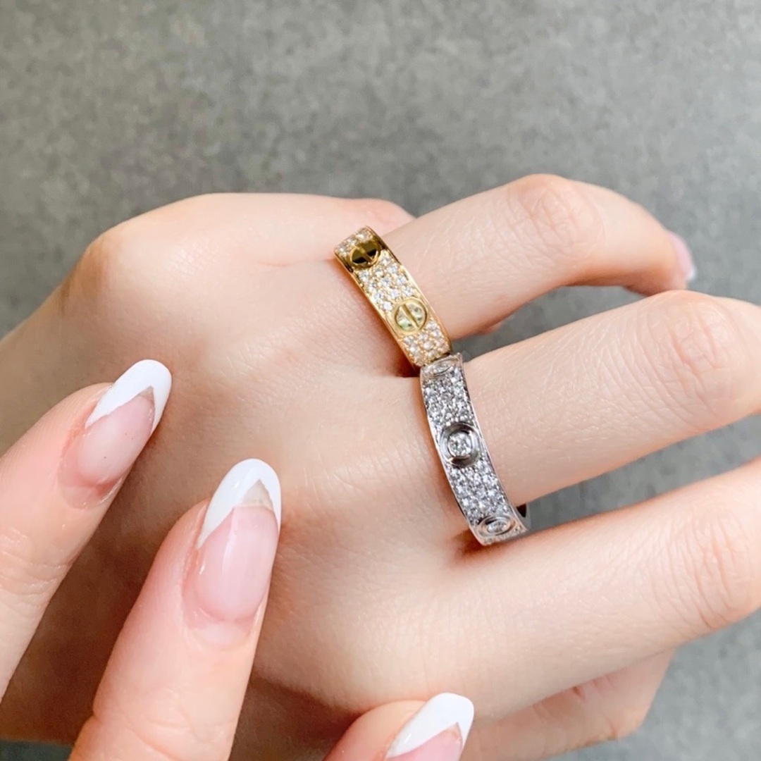 Cartier - 【仕上済】カルティエ ラブリング 17号 YG ダイヤ 17 Cartier - 【仕上済】カルティエ ラブリング 17号 YG ダイヤ 17