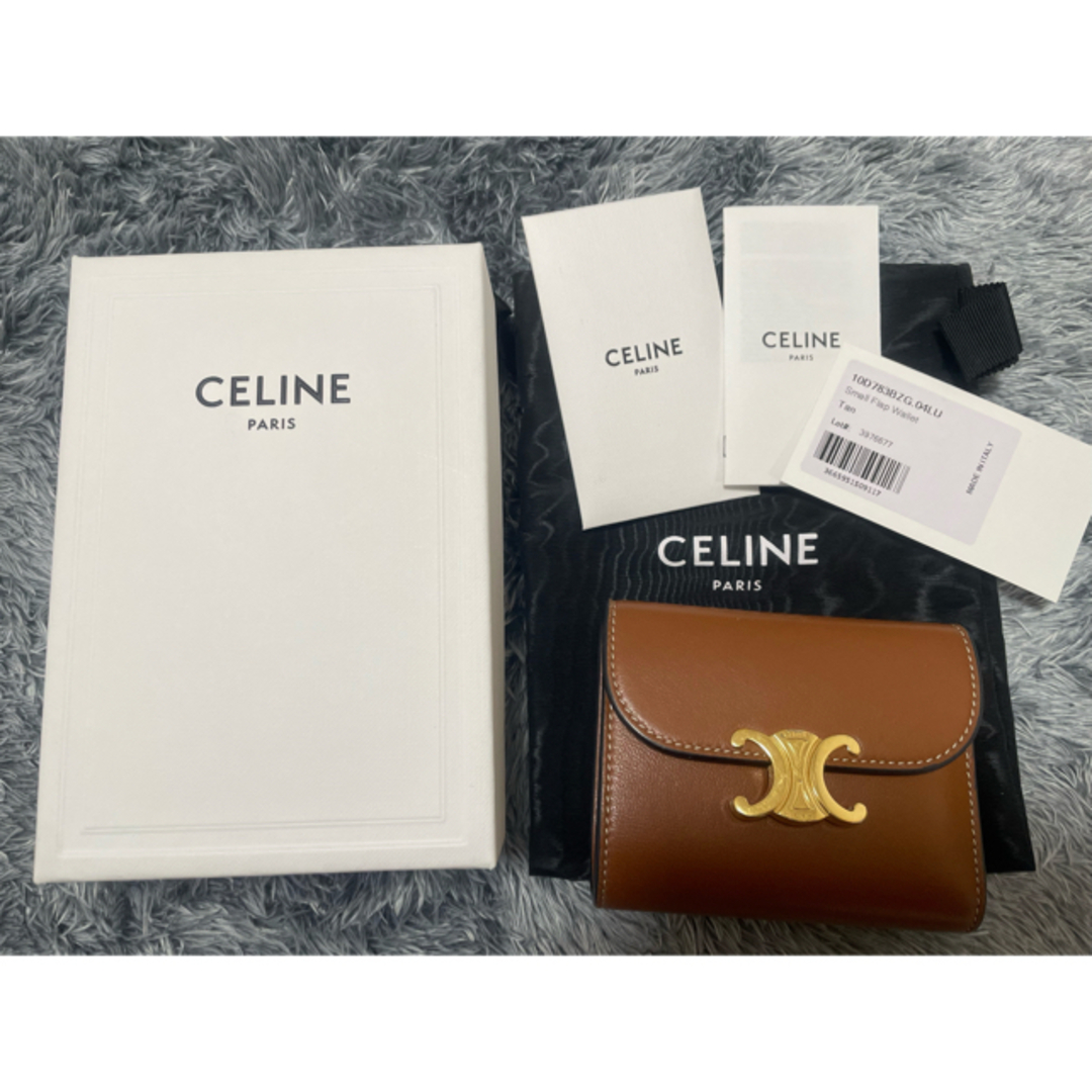 CELINE - CELINE 三つ折り財布　タン