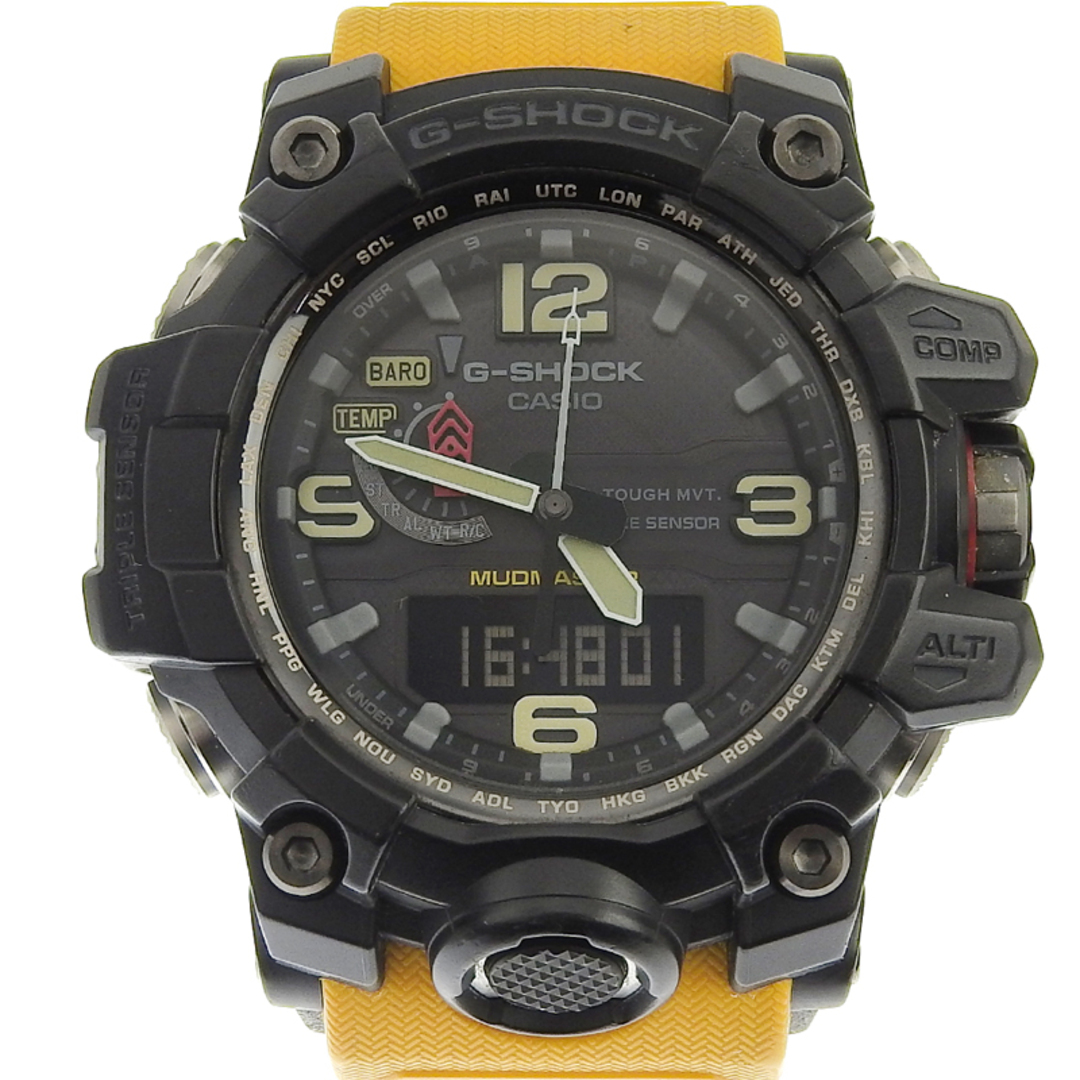 other - カシオ CASIO Gショック アナデジ メンズ ソーラー電波 腕時計 SS/ラバー ブラック文字盤 GWG-1000-1A9JF 中古 新入荷 OW0453
