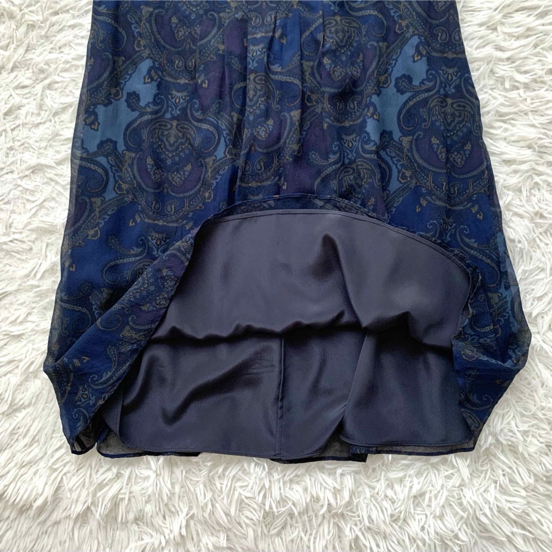 BURBERRY - 【美品】バーバリーロンドン 膝丈 ワンピース シルク BURBERRY - 【美品】バーバリーロンドン 膝丈 ワンピース シルク