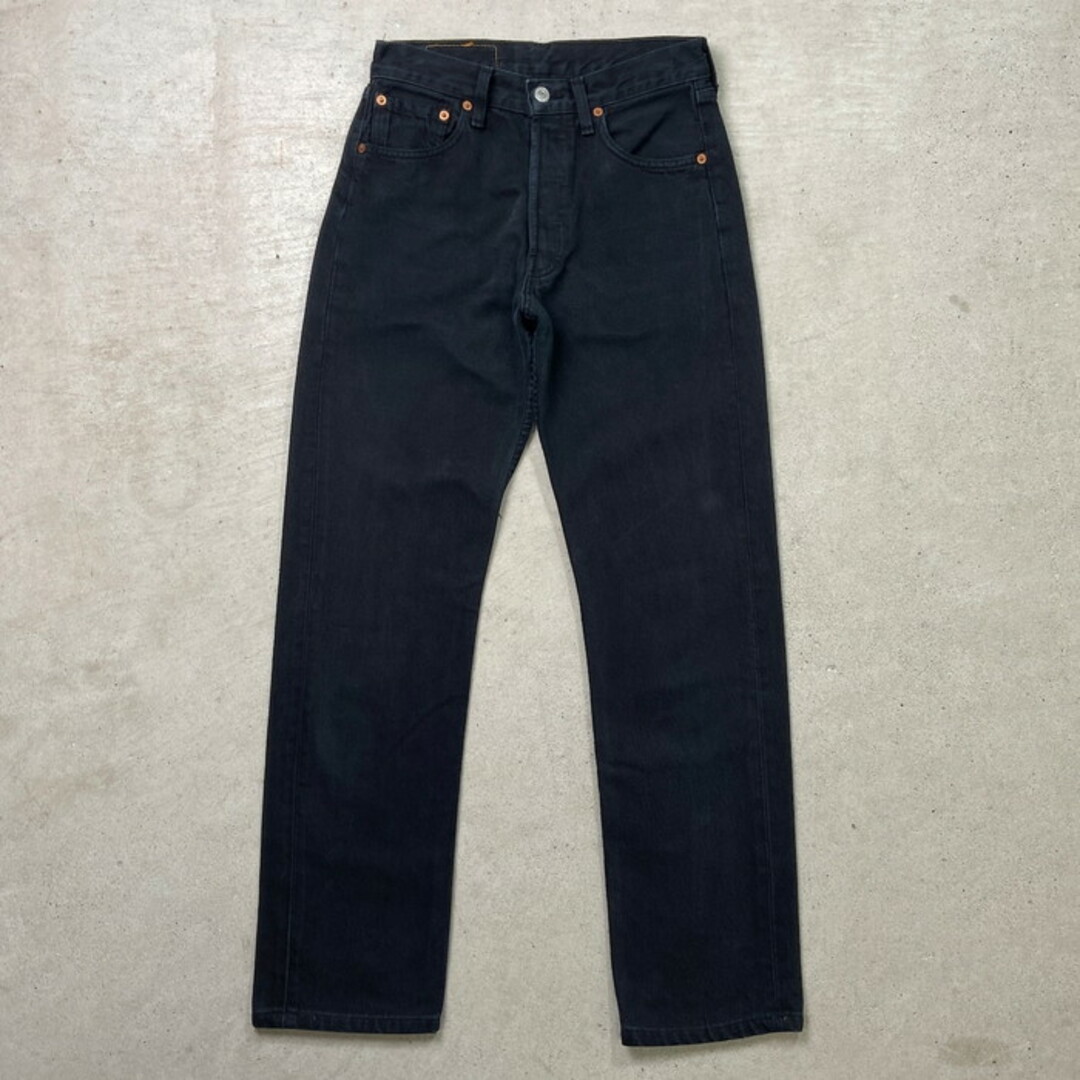 90年代 Levi´s ユーロリーバイス 501 ブラックデニムパンツ メンズW28