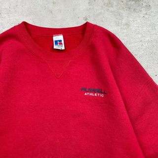 00年代 RUSSELL ATHLETIC ラッセル アスレチックス ワンポイントロゴ刺繍 スウェットシャツ メンズXL(スウェット)
