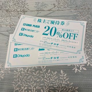 株式会社チヨダ　株主優待券　２枚(ショッピング)