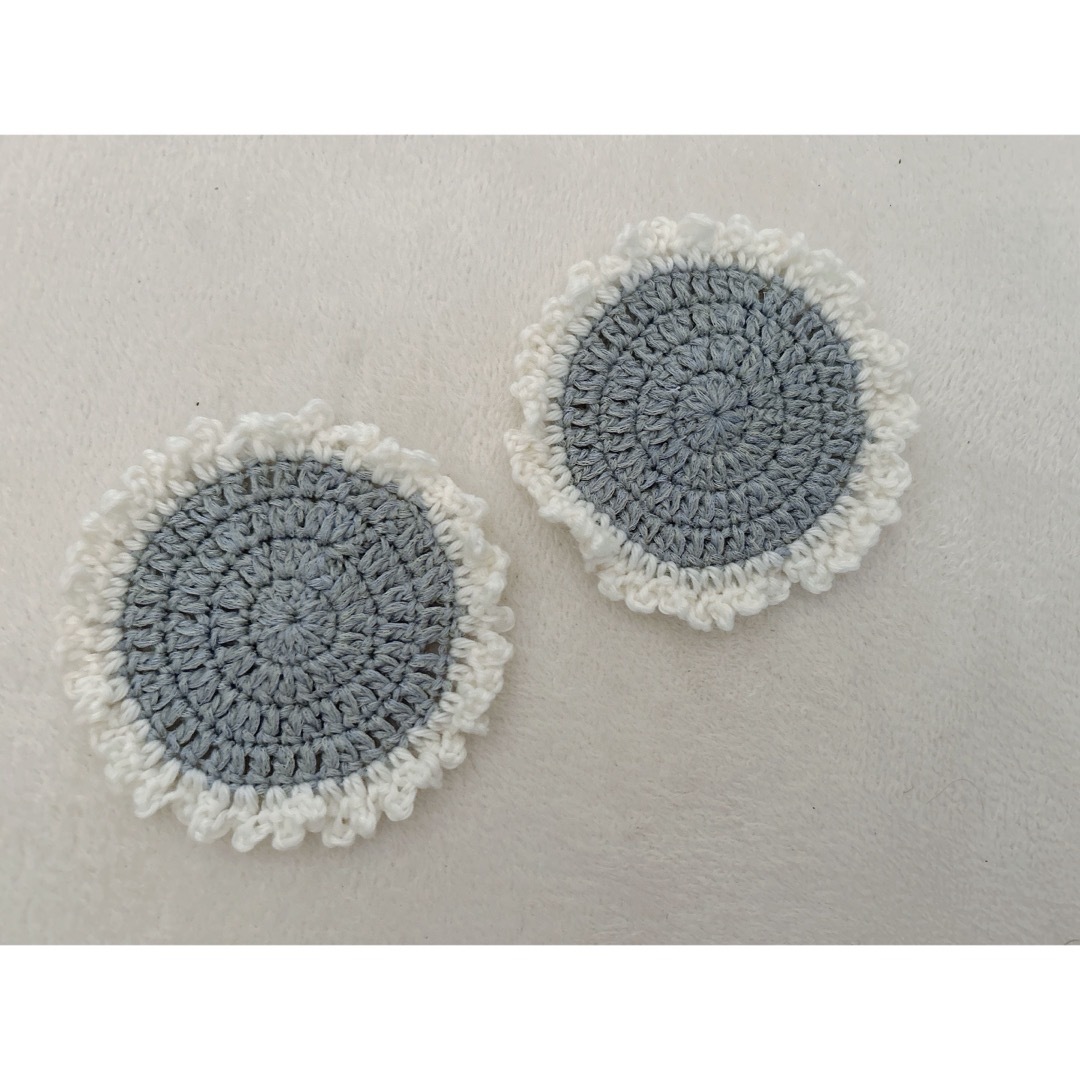ハンドメイド 手編みコースター ハンドメイドの生活雑貨(キッチン小物)の商品写真