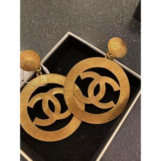 シャネル(CHANEL)のシャネル　ヴィンテージ　ココマーク　ビッグ　イヤリング(イヤリング)